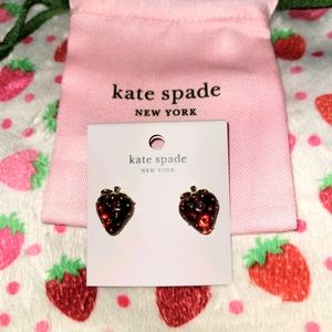 NWT Kate Spade New York strawberry earrings *RARE*